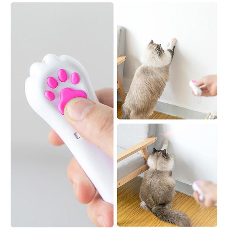 PurrPlay USB Oplaadbaar Kattenlaser Speelgoed – Interactief LED Licht met 4 Patronen