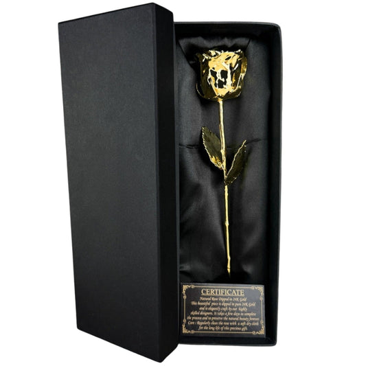Tijdloze Gouden Roos – Elegant Symbool van Liefde en Waardering