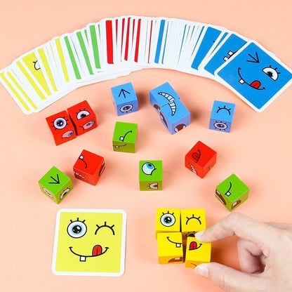 BlockiMix Houten Puzzelspel – Kleurrijke Educatieve Blokken voor Peuters en Kleuters