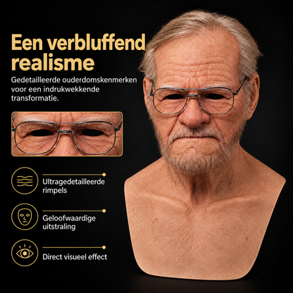 Realistische Siliconen Ouderdomsmasker voor Vermomming en Cosplay