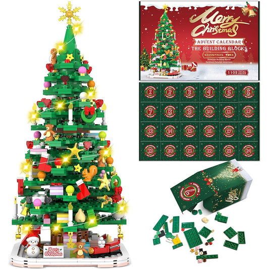 Kerstboom Bouw Adventskalender 2025 – Uniek Doe-Het-Zelf Kerstdecoratiepakket
