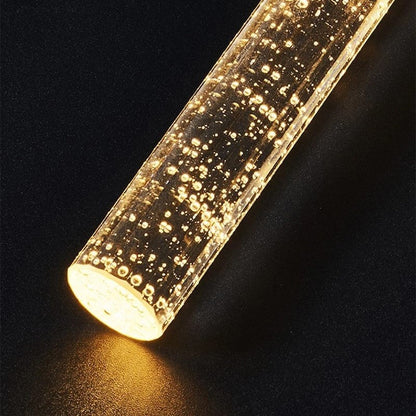 Glazen cilindrische hanglamp warmwit - modern design