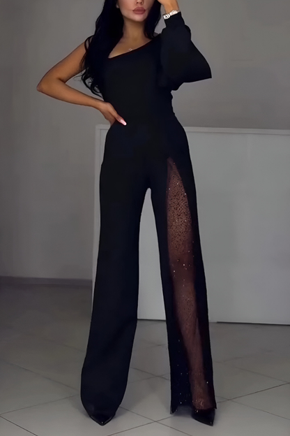 Elegante Jumpsuit met Wijde Pijpen - Modern Design