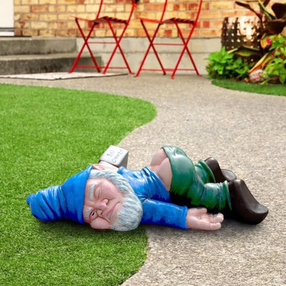 ChuckleGnome Grappige Tuinkabouter van Weerbestendige Hars