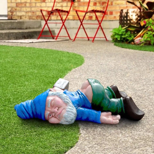ChuckleGnome Grappige Tuinkabouter van Weerbestendige Hars
