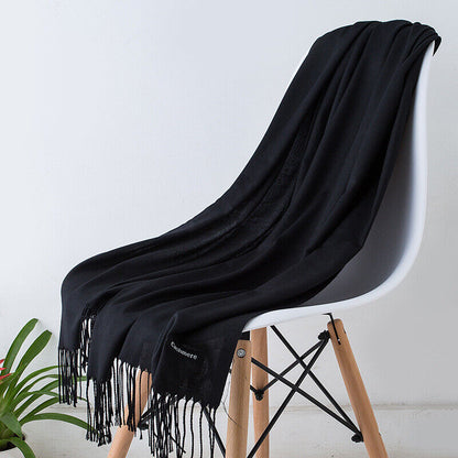 LuxeSoft Kasjmier Sjaal – Zachte & Warme Dames Sjaal in Effen Kleuren