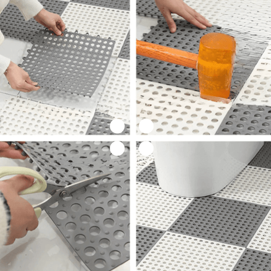 GripDrop Douchemat – Antislip Waterdichte Badkamermat van Rubber