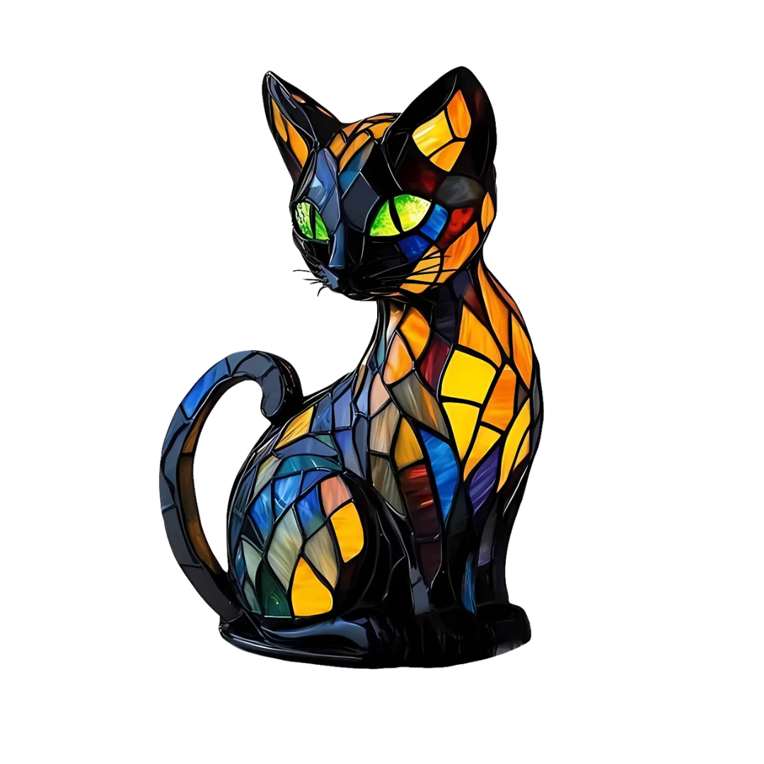 Lumikat Handgemaakte Lichtgevende Kattenlamp – Sfeerverlichting en Cadeau