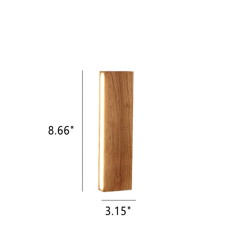 Wandlamp met Houtlook – OakBeam LED Verlichting voor Slaapkamer of Woonruimte