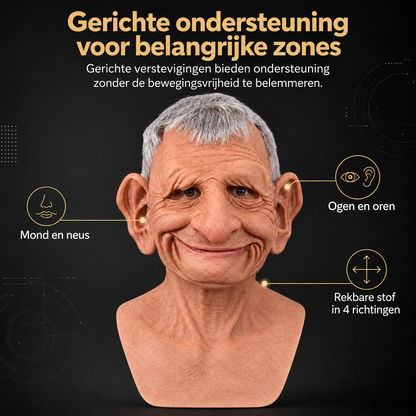 Realistische Siliconen Ouderdomsmasker voor Vermomming en Cosplay