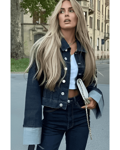 Denim Damespak PowerDenim – Tweedelige Set met Jasje en Broek