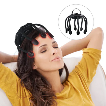HoofdZorg RelaxPro – Draagbaar Hoofdhuidmassageapparaat voor Stressvermindering en Haargroei
