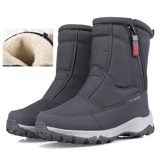 Halfhoge Winter Snowboots voor Dames en Heren – Warm Pluche Binnenvoering – Arvid Boots