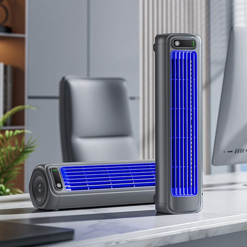 Draagbare Airconditioner 2000mAh - Bladloze Wandventilator