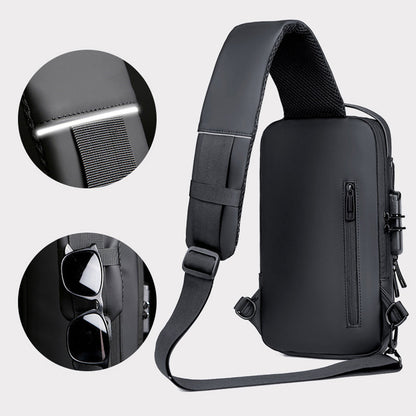 Veilige USB-schoudertas Oxford met TSA-sluiting