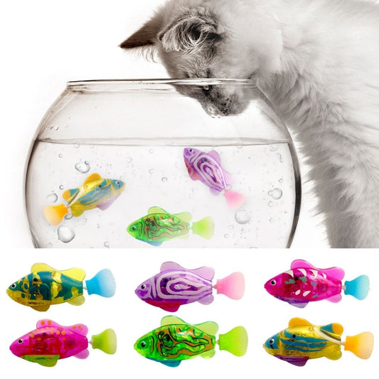 AquaPret Interactief Kattenspeelgoed – Bewegende Vis met Verlichting