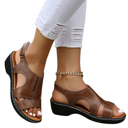 Kaia Wedge-Sandalen met Enkelband – Comfort & Elegantie voor Dagelijks Gebruik