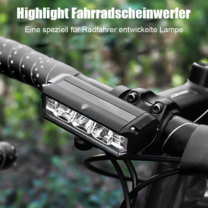 LED Fietsvoorlamp 180 Graden - 900 Lumen Waterdicht