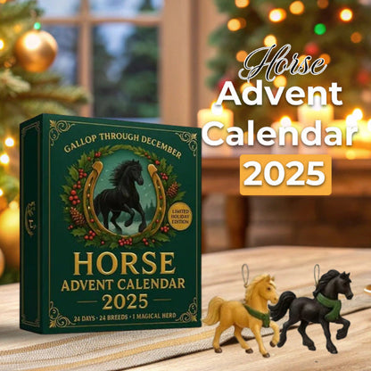 Magische Paarden Adventskalender 2025 – 24 Handbeschilderde Figuren voor Paardenliefhebbers