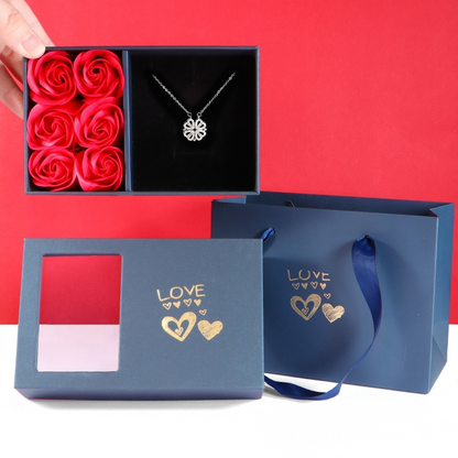 Elegante Zirkonia Diamanten Halsketting - 18K Verguld Zilver