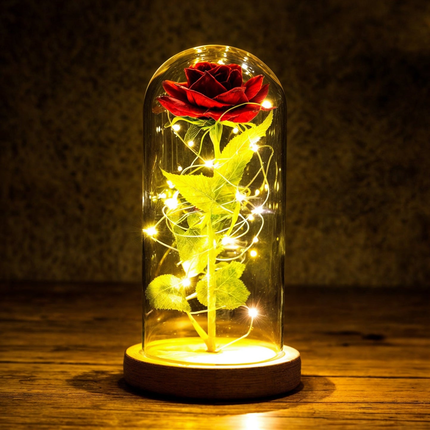LiefdesGloed Eeuwige Roos Onder Stolp Met LED Moederdag Cadeau