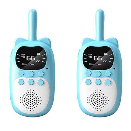 Praatmaat Kinder Walkie Talkies Duo met Oplaadbare Batterij en Groot Bereik