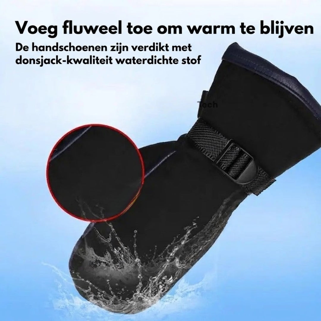Dubbelzijdige USB-verwarmde winterhandschoenen met waterdichte buitenzijde