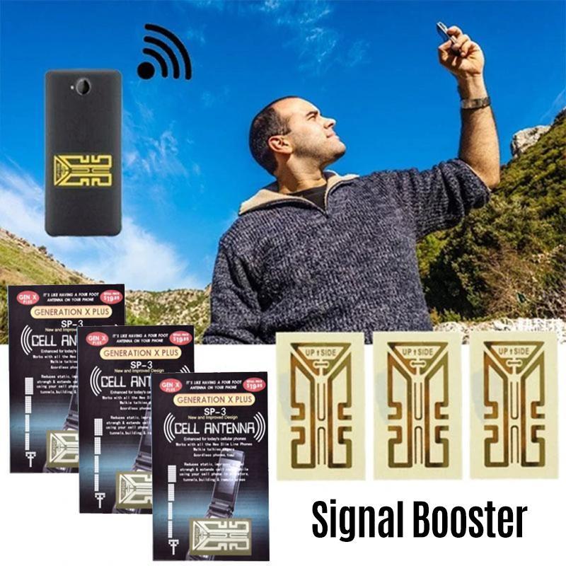 Compacte Universele Signaalversterker Sticker voor Mobiele Telefoons – 1,5 m Antenne Effect