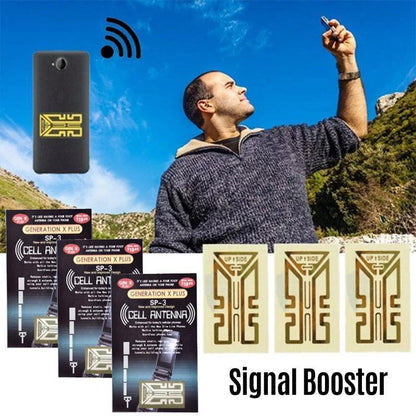 Compacte Universele Signaalversterker Sticker voor Mobiele Telefoons – 1,5 m Antenne Effect