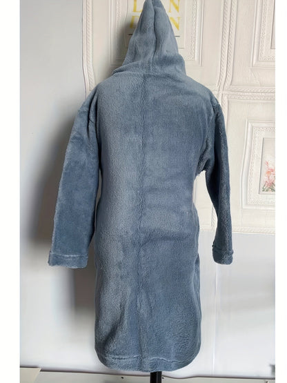 WarmNest Kinderbadjas met Capuchon en Zachte Fleece