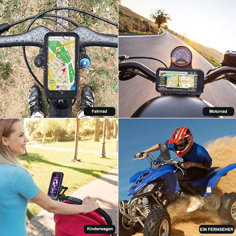 RideCharge Pro – Waterdichte Telefoonhouder met USB- en 15W Draadloos Opladen voor Fiets en E-Bike