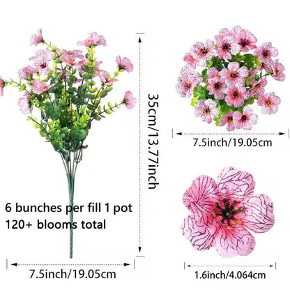 UV-Bestendig Kunstbloemen Set voor Binnen en Buiten | 120-480 Stuks