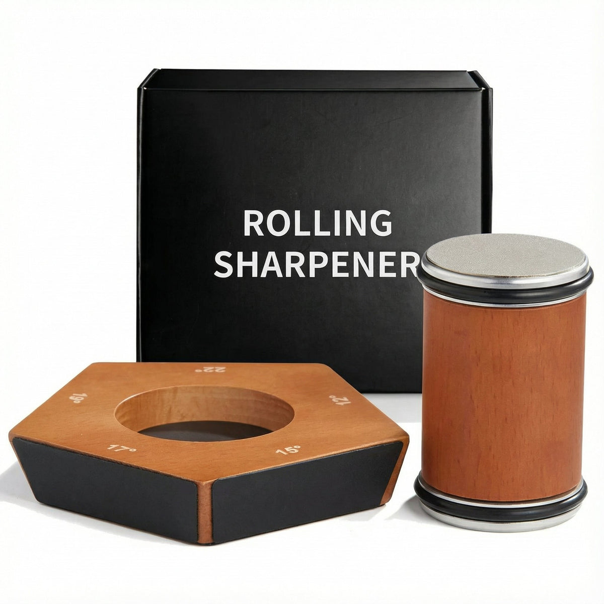 Magnetische Rolmesscherper – Handmatig slijpsysteem met geleide hoeksteun