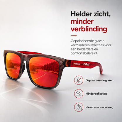 Gepolariseerde Vierkante Zonnebril met UV400 en Blauwlichtfilter