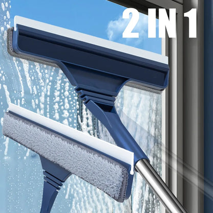 Telescopische Raamreiniger met Microvezel en Trekker – 2-in-1 Set