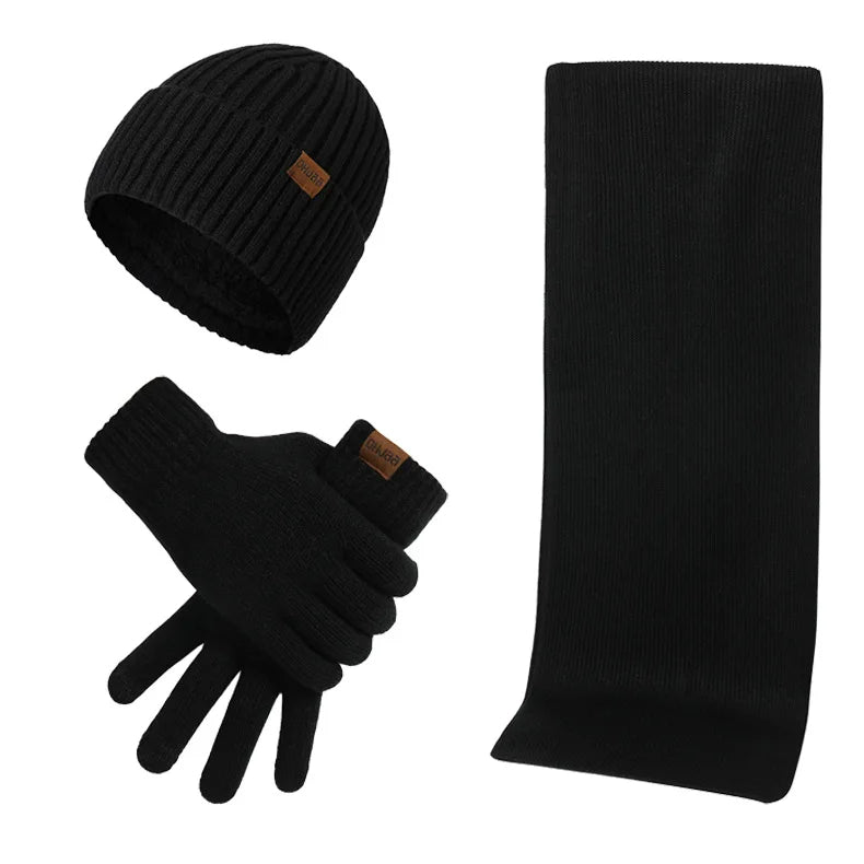 Winterset Muts Sjaal Handschoenen Heren - Casual en Warm