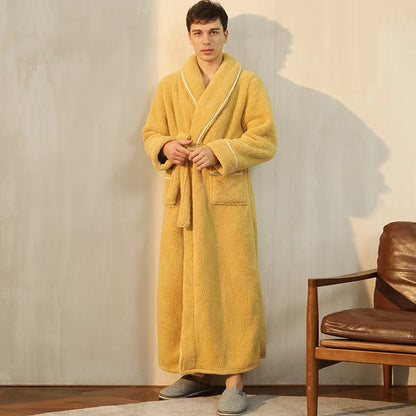 Zachte Winter Badjas met Sjerp en Lange Mouwen – Warme Lounge Badjas – Dante WinterWrap