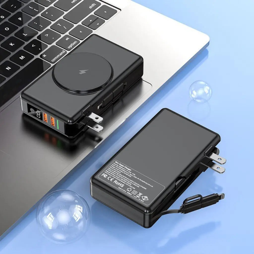 EnergieMate 5-in-1 Powerbank – 15.000mAh met Snellaadfunctie