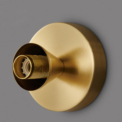 BrassRay Wand- en Plafondlamp – Luxe Zonvormige Lamp van Koper & Glas