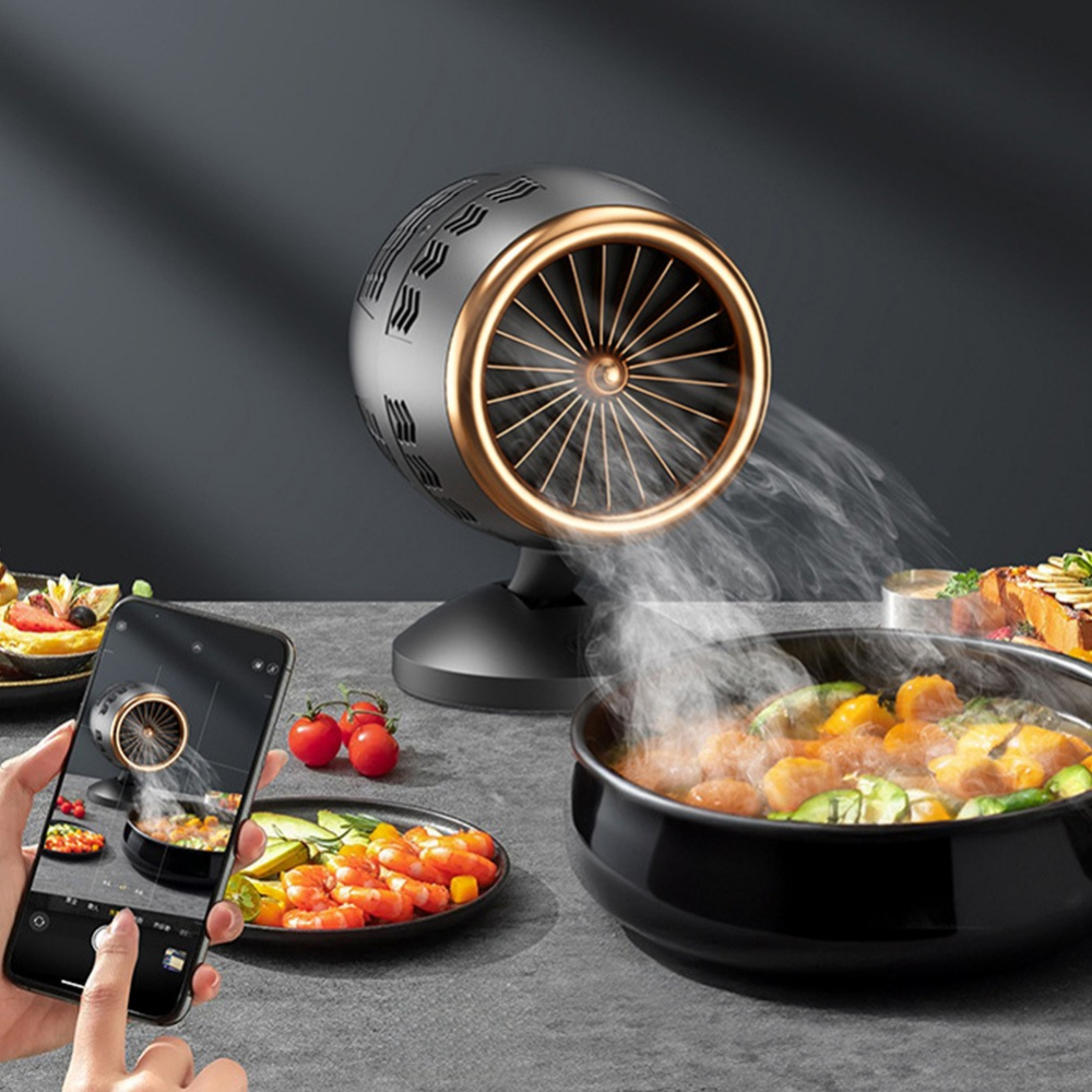 Draagbare Afzuigventilator voor de Keuken – Compacte en Verstelbare Rookafzuiger met Stiltefunctie