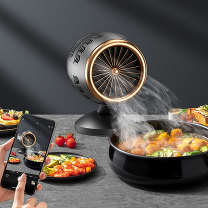 Draagbare Afzuigventilator voor de Keuken – Compacte en Verstelbare Rookafzuiger met Stiltefunctie