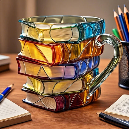BoekBeker 3D Mok – Handgeschilderde Literatuur Mok in Boekvorm