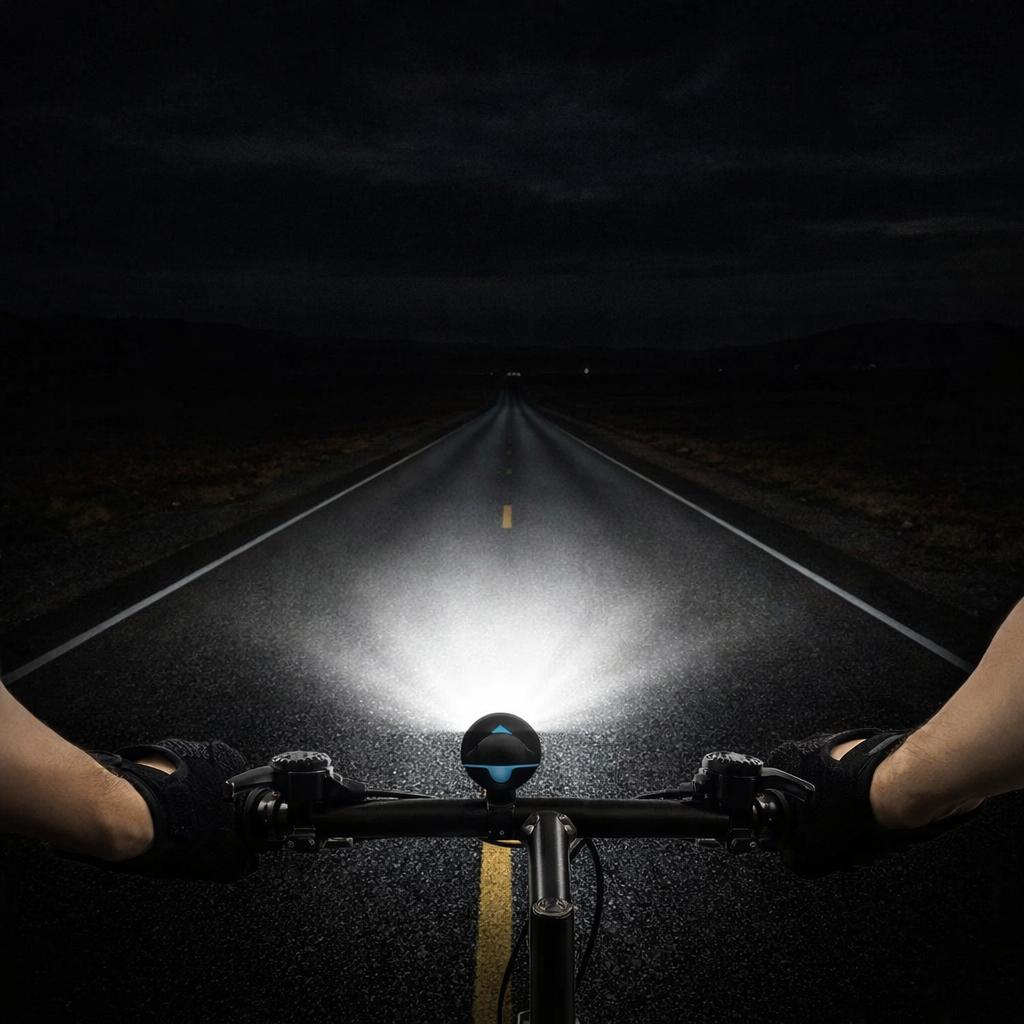 FietsLamp Hoorn Combo – 3-in-1 LED Koplamp met Geluid
