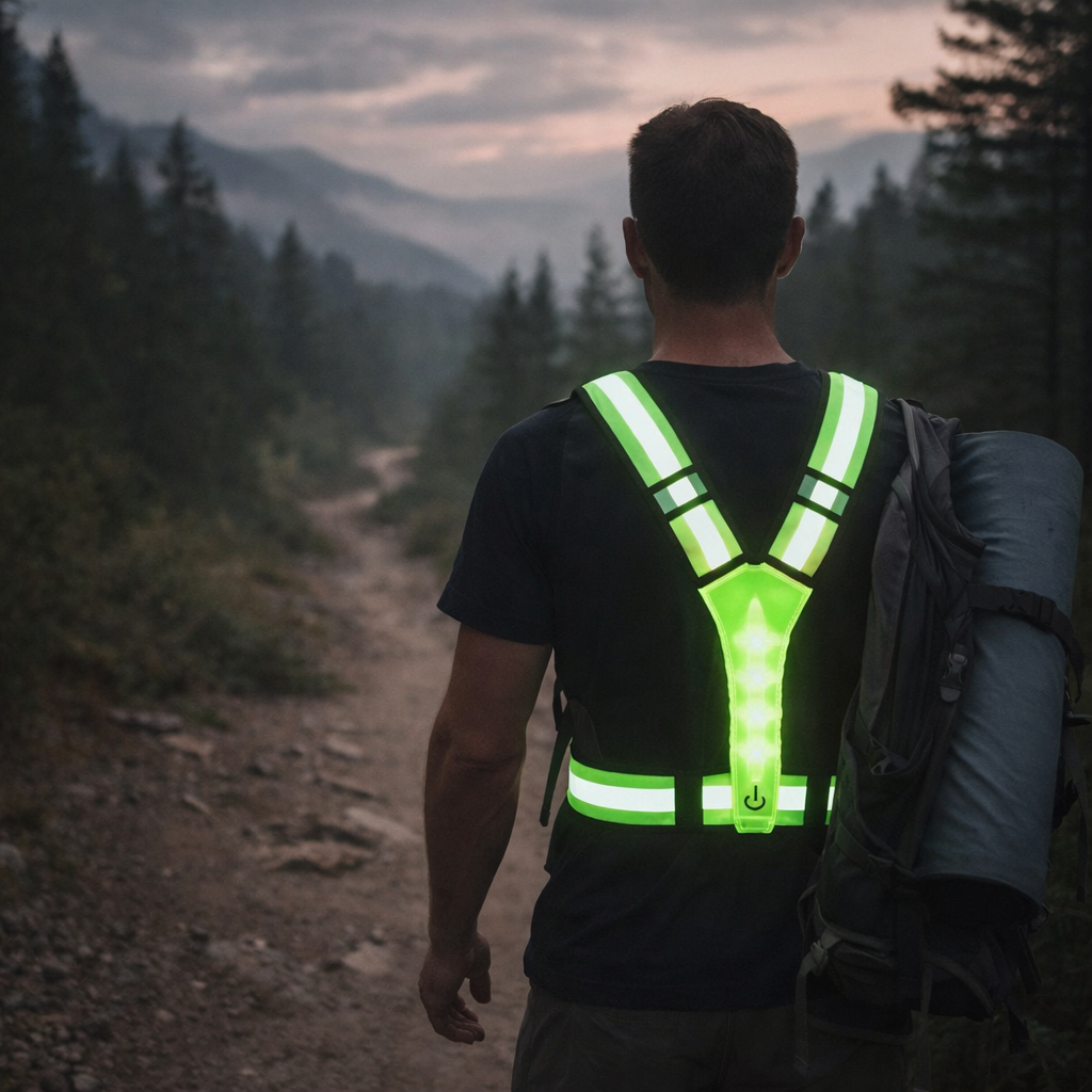 LED VeiligheidsHesje Pro – Reflecterend 360 Zichtbaar Vest