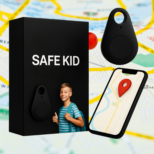 Kindveiligheid GPS-Locator met SOS-Functie – Waterdicht, Real-Time Tracking & Gratis App