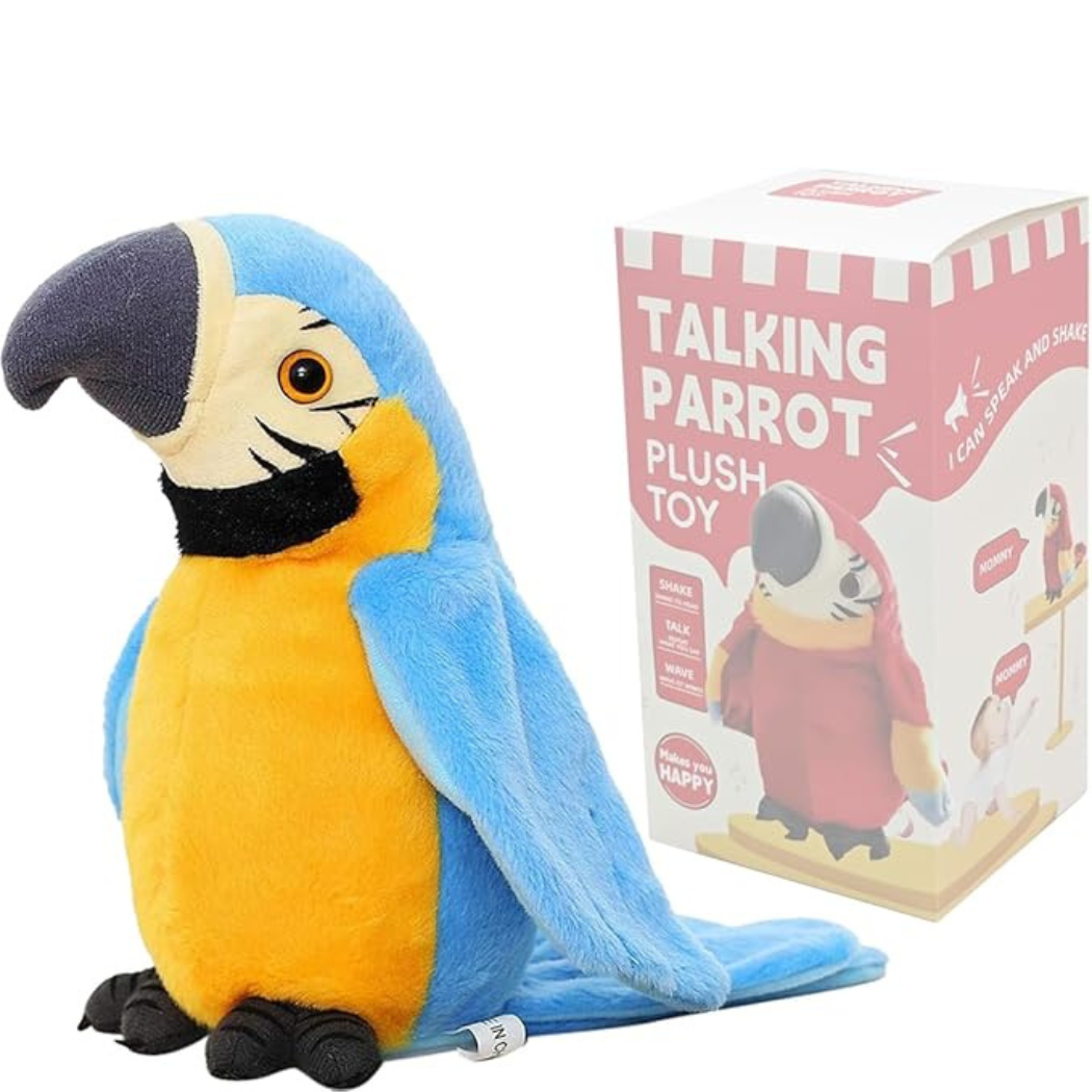 KletsPapegaai Interactieve Pratende Knuffel voor Kinderen met Stemherhaling