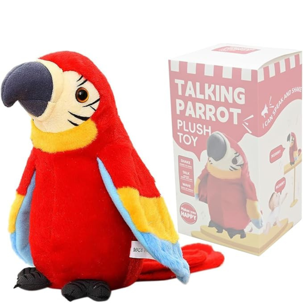 KletsPapegaai Interactieve Pratende Knuffel voor Kinderen met Stemherhaling