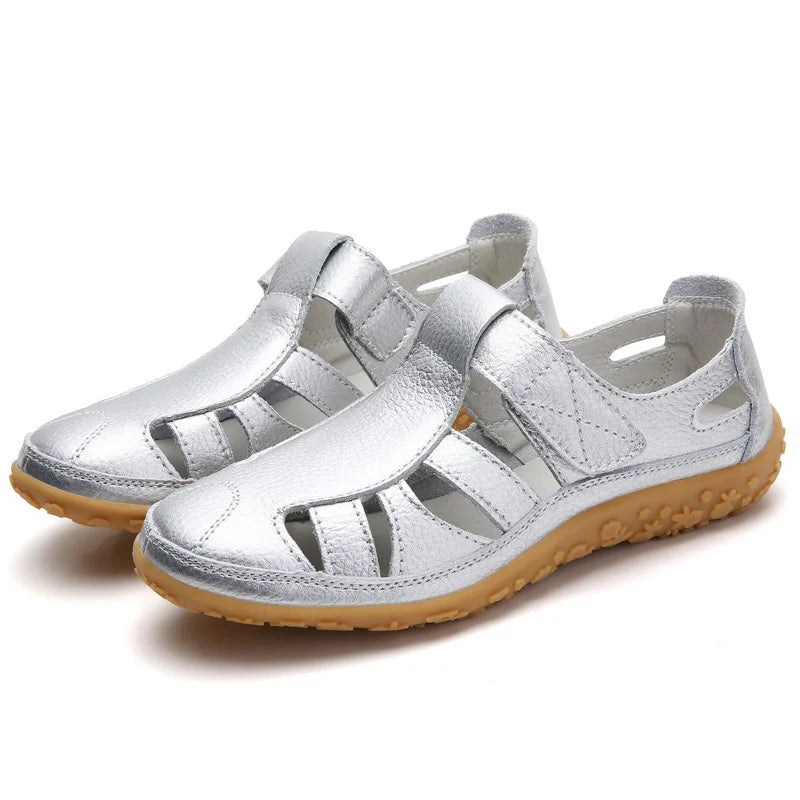 Comfortiva – Veterloze Platte Schoenen met Antislipzool