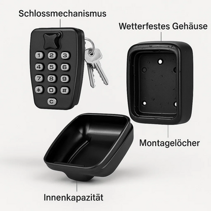 KeyGuard Buitenkluis – Weerbestendige Wandgemonteerde Sleutelkast