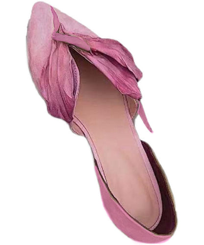BloesemStap Dames Instappers – Elegante Flats met Florale Details